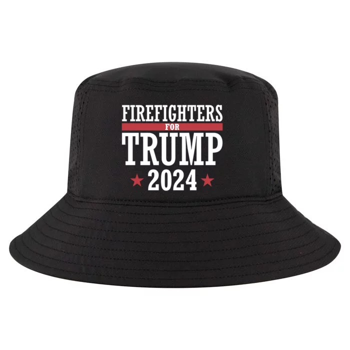 Firefighters For Trump 2024 President Republican Firefighter Cool Comfort Performance Bucket Hat