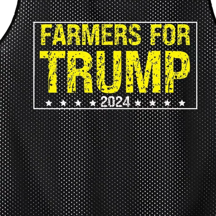 Farmers For Trump 2024 Mesh Reversible Basketball Jersey Tank