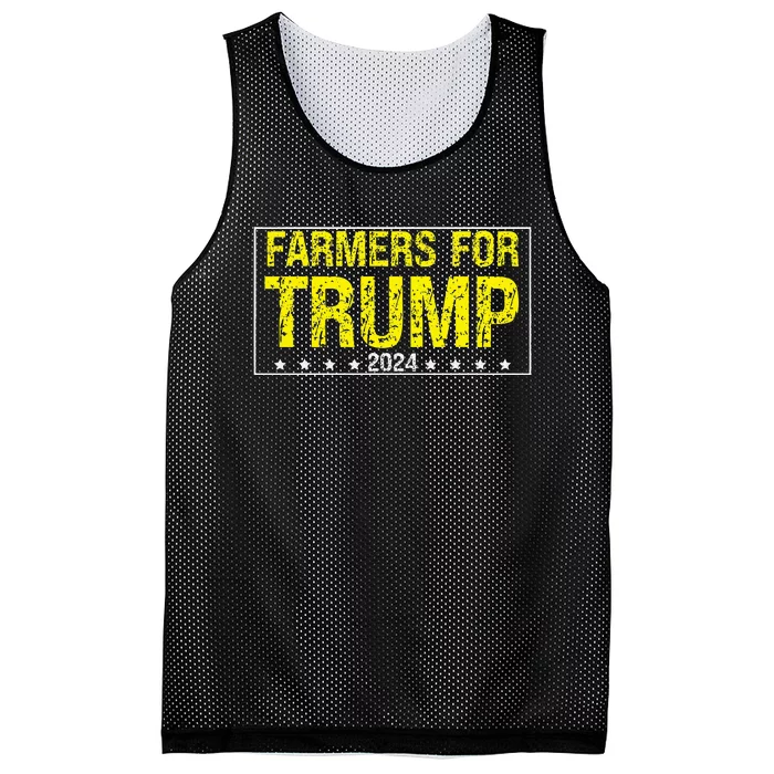 Farmers For Trump 2024 Mesh Reversible Basketball Jersey Tank