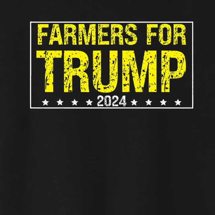 Farmers For Trump 2024 Women's Crop Top Tee