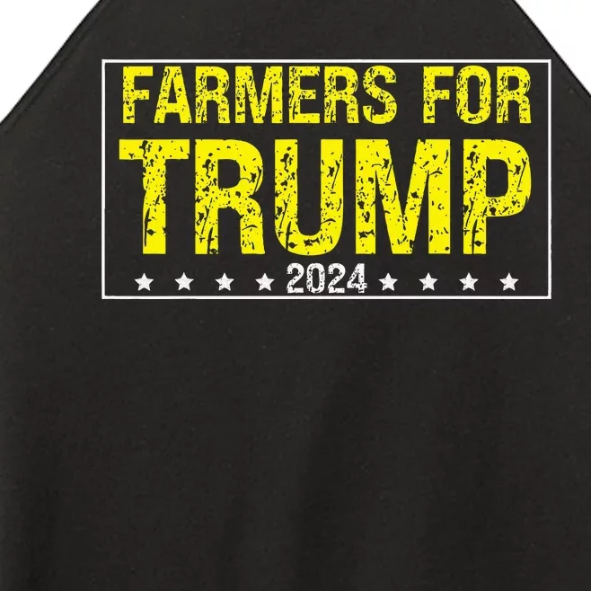 Farmers For Trump 2024 Women’s Perfect Tri Rocker Tank