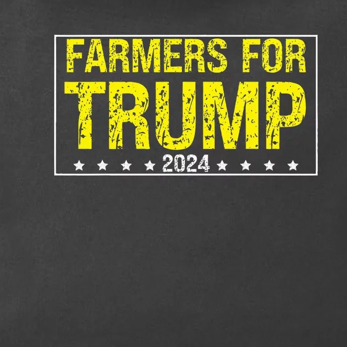 Farmers For Trump 2024 Zip Tote Bag