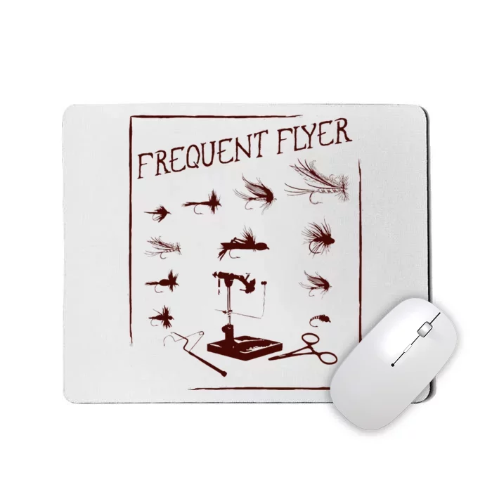 Fly Fishing Tying Funny Fisherman Christmas Fathers Day Gift Short Sleeve Mousepad