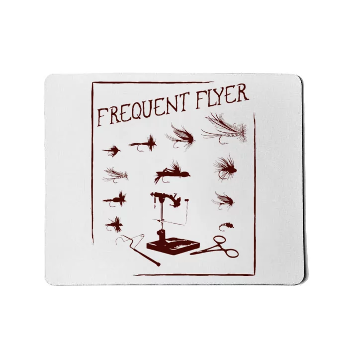 Fly Fishing Tying Funny Fisherman Christmas Fathers Day Gift Short Sleeve Mousepad