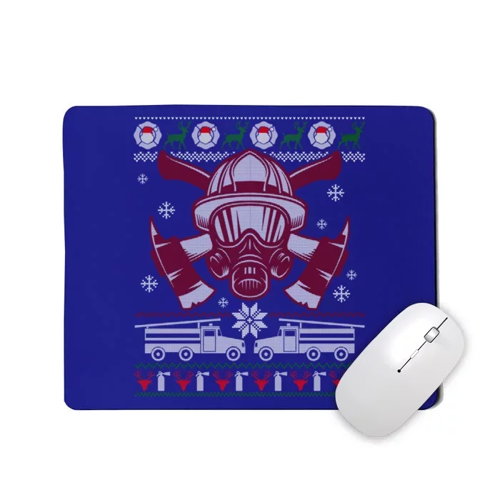 Firefighter Fire Truck Fire Ugly Christmas Gift Great Gift Mousepad