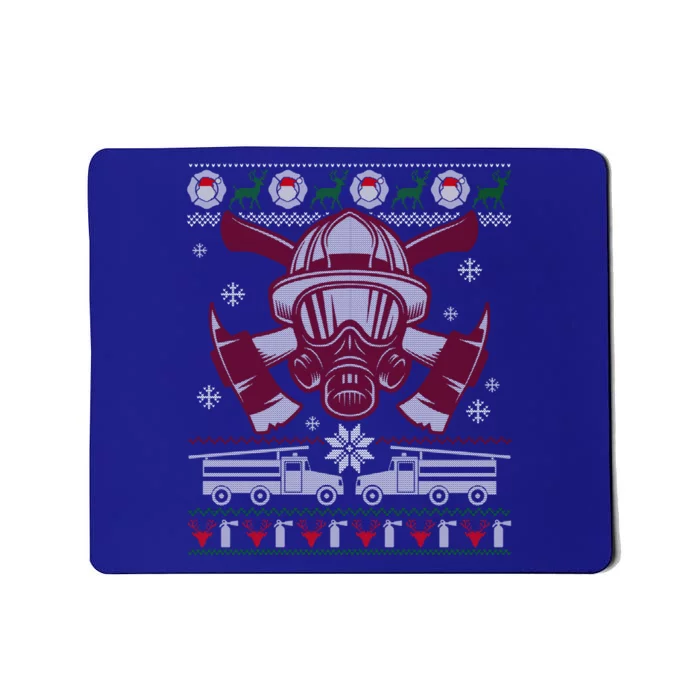 Firefighter Fire Truck Fire Ugly Christmas Gift Great Gift Mousepad