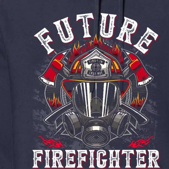 Future Firefighter Thin Red Line Firefighting Premium Hoodie