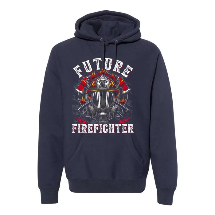 Future Firefighter Thin Red Line Firefighting Premium Hoodie