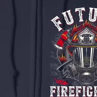 Future Firefighter Thin Red Line Firefighting Full Zip Hoodie