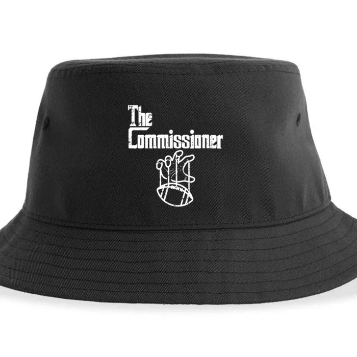 Fantasy Football The Commissioner Funny Sustainable Bucket Hat