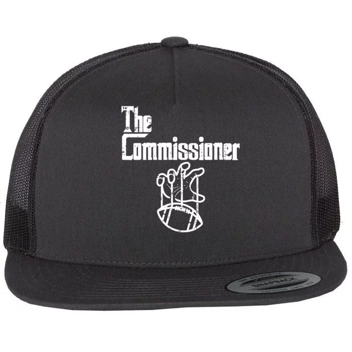 Fantasy Football The Commissioner Funny Flat Bill Trucker Hat