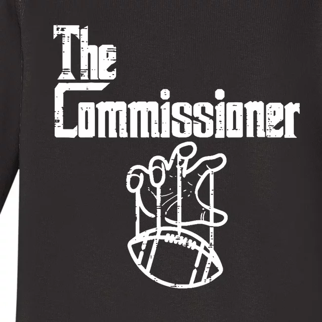 Fantasy Football The Commissioner Funny Baby Long Sleeve Bodysuit