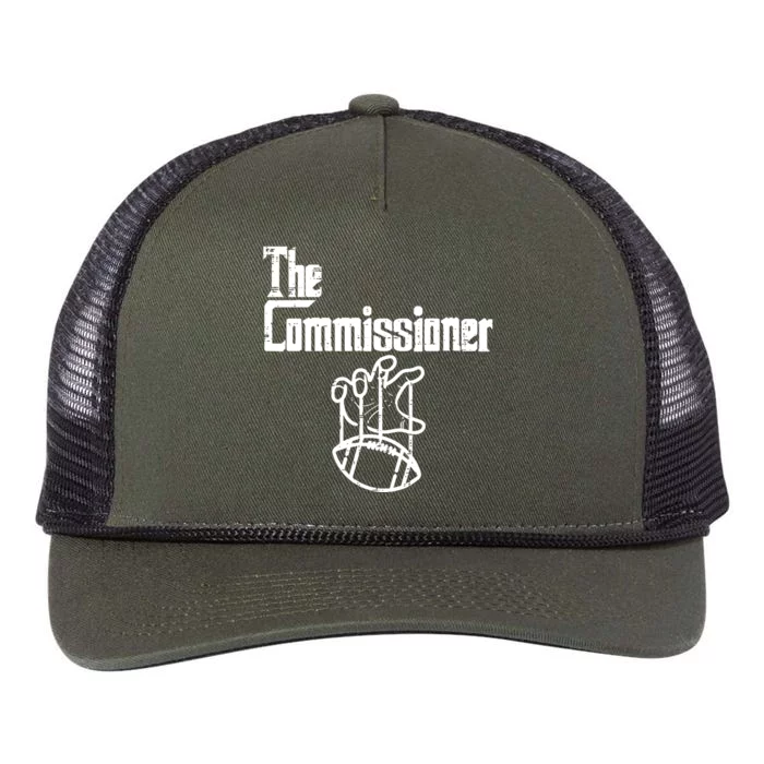 Fantasy Football The Commissioner Funny Retro Rope Trucker Hat Cap