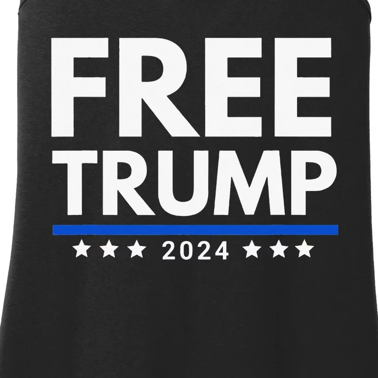 freetrump Free Trump Trump is innocent Free Trump 2024 Ladies Essential Tank