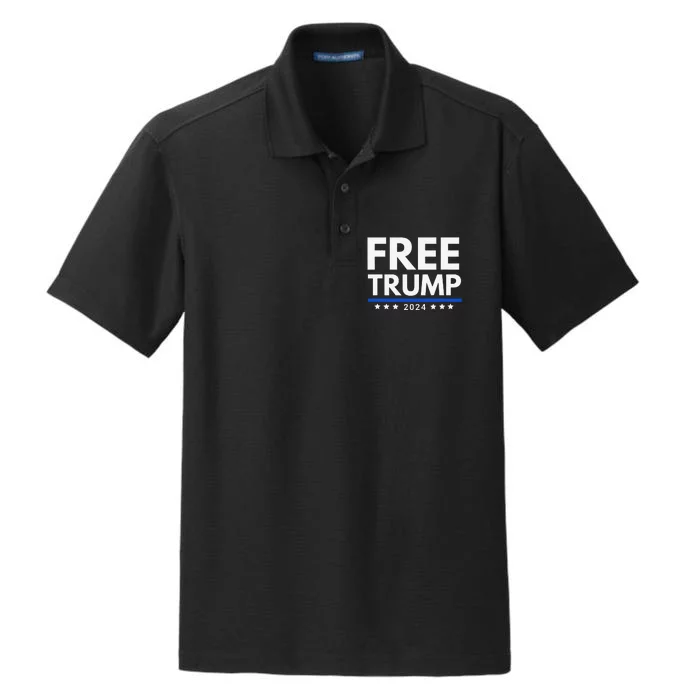 freetrump Free Trump Trump is innocent Free Trump 2024 Dry Zone Grid Performance Polo