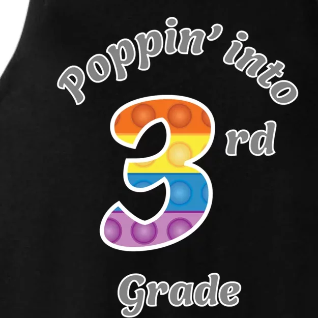 Funny Fidget Toy Poppin Into 3rd Grade Poppin Gift Ladies Tri-Blend Wicking Tank