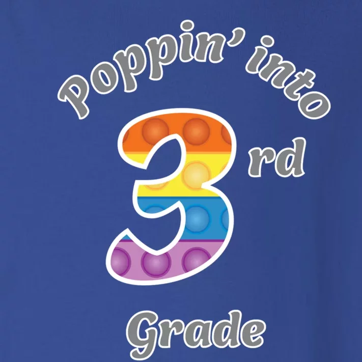 Funny Fidget Toy Poppin Into 3rd Grade Poppin Gift Toddler Long Sleeve Shirt