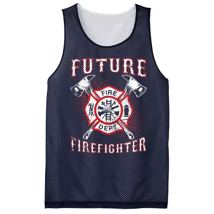 Future Firefighter Thin Red Line Firefighting Mesh Reversible Basketball Jersey Tank