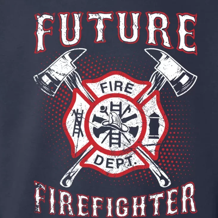 Future Firefighter Thin Red Line Firefighting Toddler Hoodie