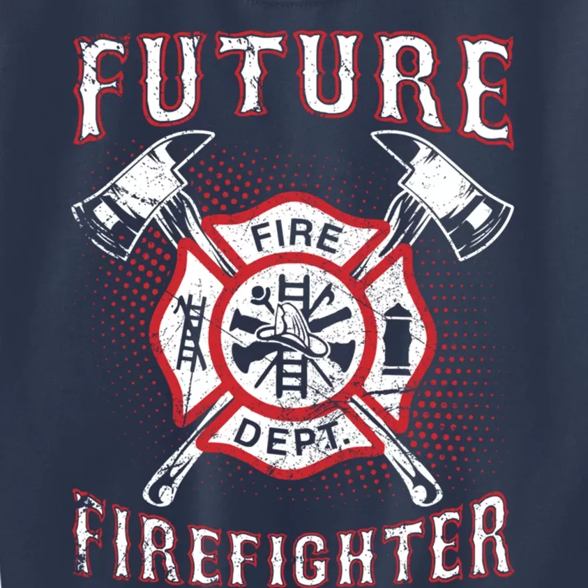 Future Firefighter Thin Red Line Firefighting Kids Sweatshirt