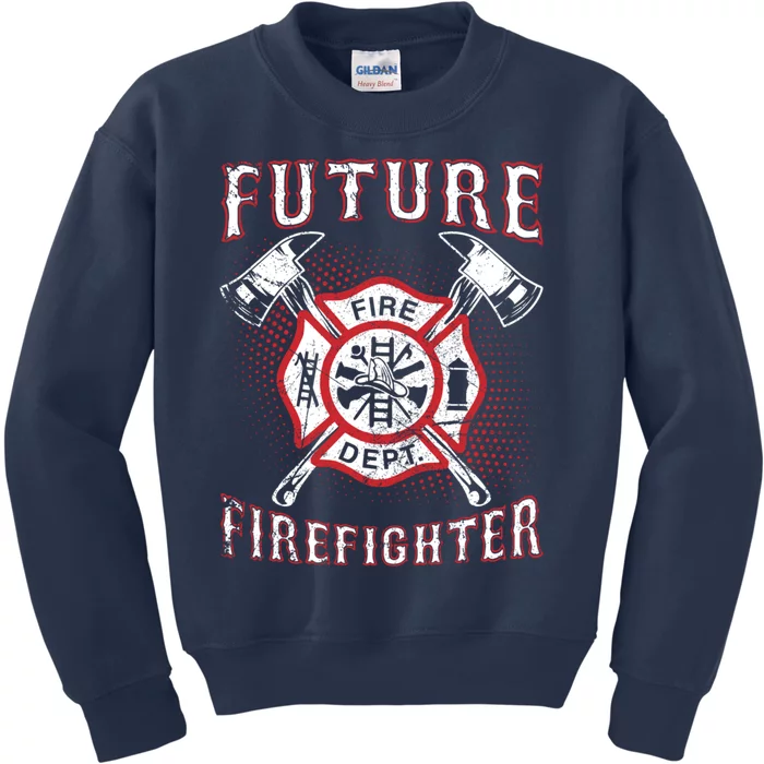 Future Firefighter Thin Red Line Firefighting Kids Sweatshirt