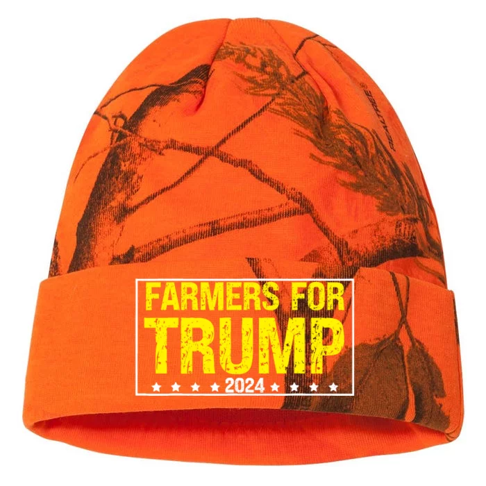 Farmers For Trump 2024 Kati - 12in Camo Beanie