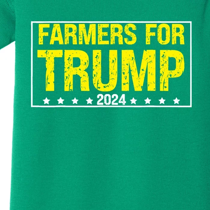 Farmers For Trump 2024 Baby Bodysuit