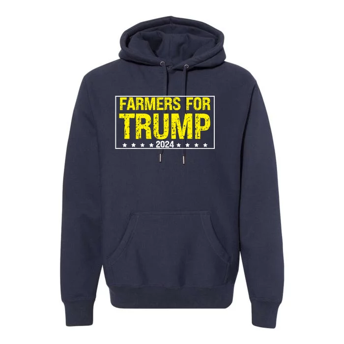 Farmers For Trump 2024 Premium Hoodie