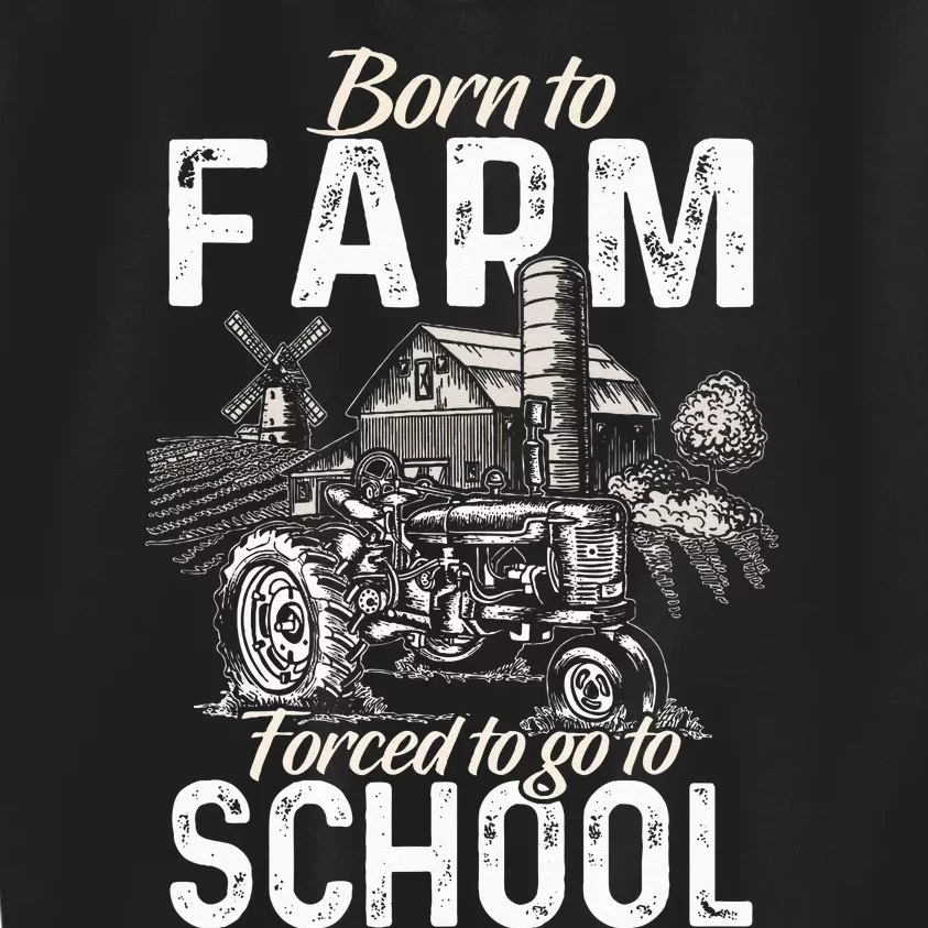 Funny Farmer Tractor Tractor Lover Rancher Kids Sweatshirt