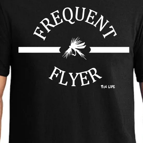 Frequent Flyer Trout Fly Fishing Funny Pajama Set