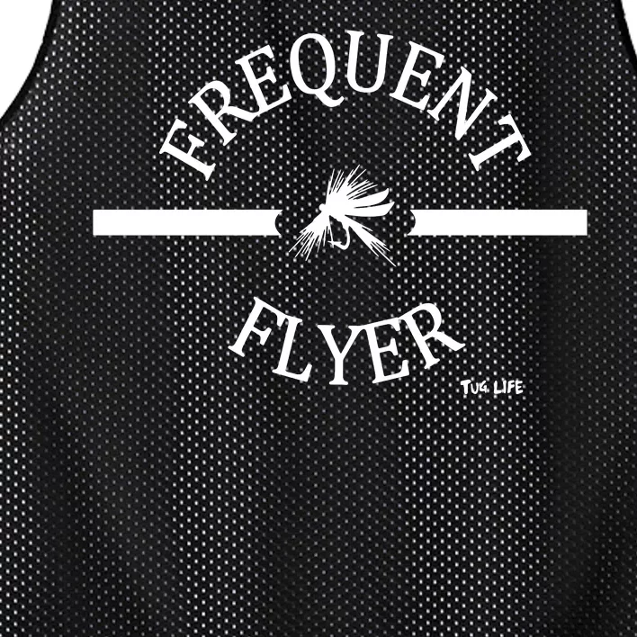 Frequent Flyer Trout Fly Fishing Funny Mesh Reversible Basketball Jersey Tank