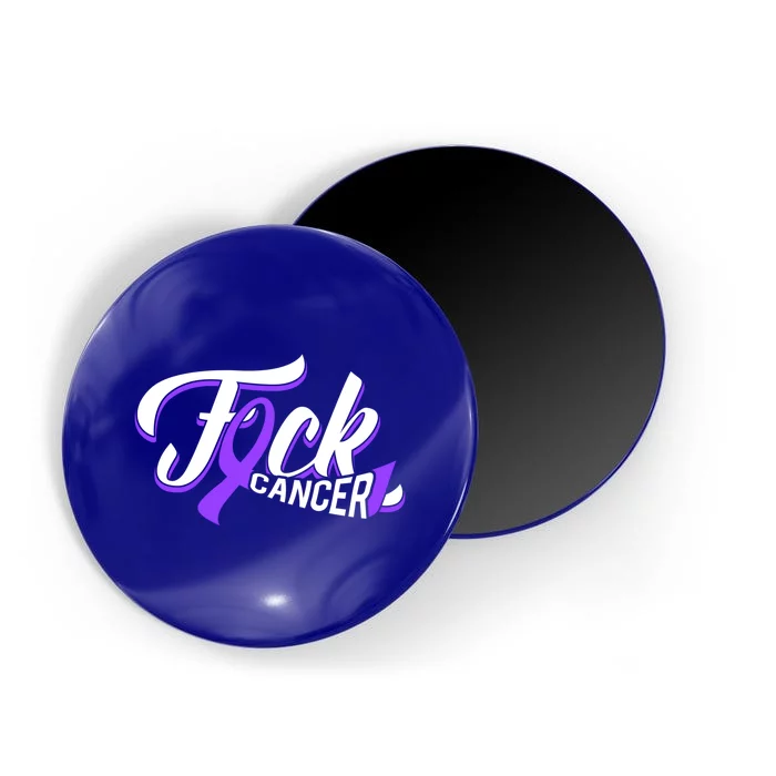 Funny Fuck Testicular Cancer Awareness Gift Cancer Warrior Meaningful Gift Magnet