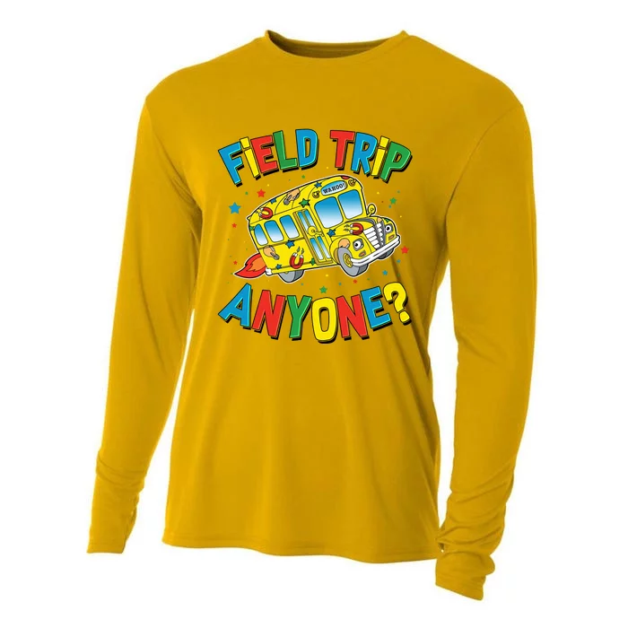 Funny Field Trip Anyone Cooling Performance Long Sleeve Crew