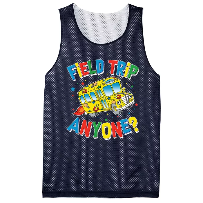 Funny Field Trip Anyone Mesh Reversible Basketball Jersey Tank