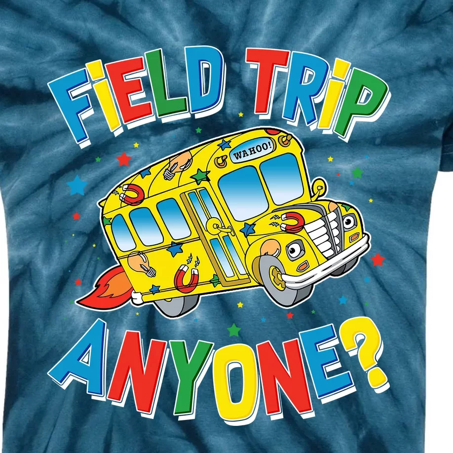 Funny Field Trip Anyone Kids Tie-Dye T-Shirt