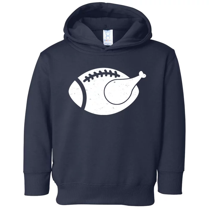 Funny Football Turkey Thanksgiving Sports Fan Toddler Hoodie