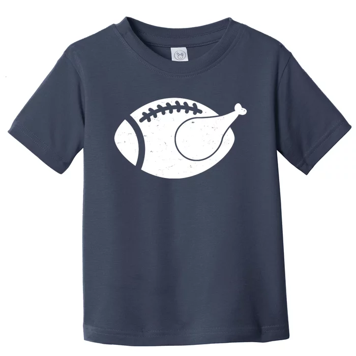 Funny Football Turkey Thanksgiving Sports Fan Toddler T-Shirt