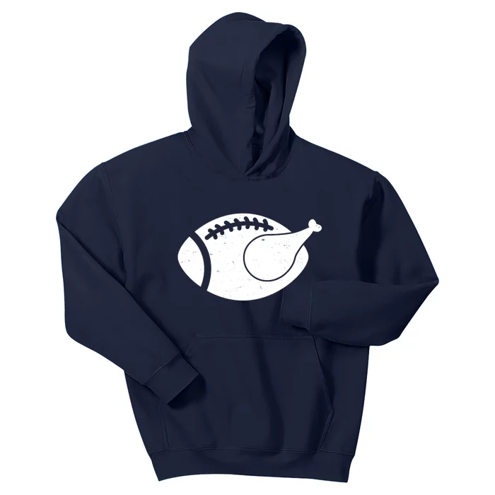 Funny Football Turkey Thanksgiving Sports Fan Kids Hoodie