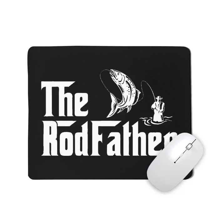 Funny Fishing The Rodfather Fisherman Graphic Mousepad