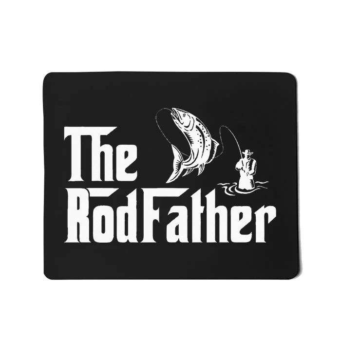 Funny Fishing The Rodfather Fisherman Graphic Mousepad