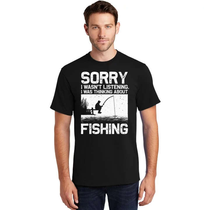 Funny Fishing Trout Bass Fisherman Vacation Tall T-Shirt