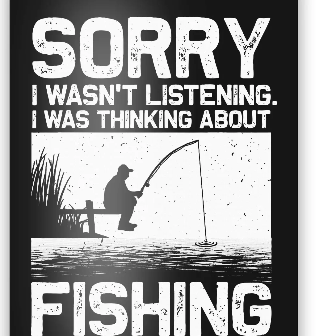 Funny Fishing Trout Bass Fisherman Vacation Poster