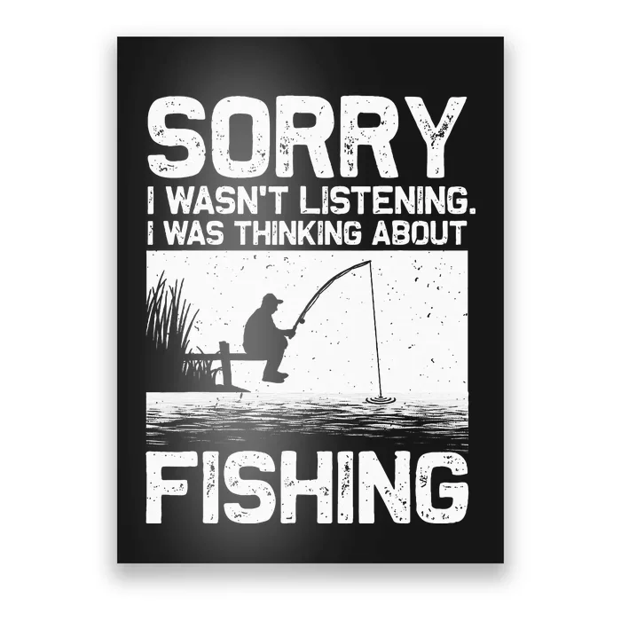 Funny Fishing Trout Bass Fisherman Vacation Poster