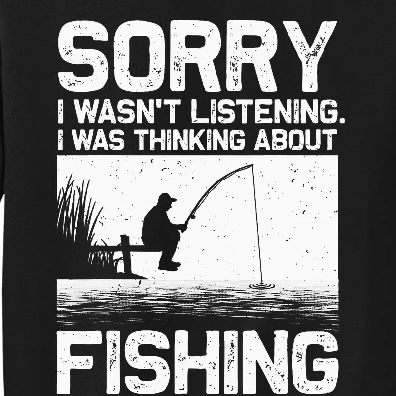 Funny Fishing Trout Bass Fisherman Vacation Tall Sweatshirt