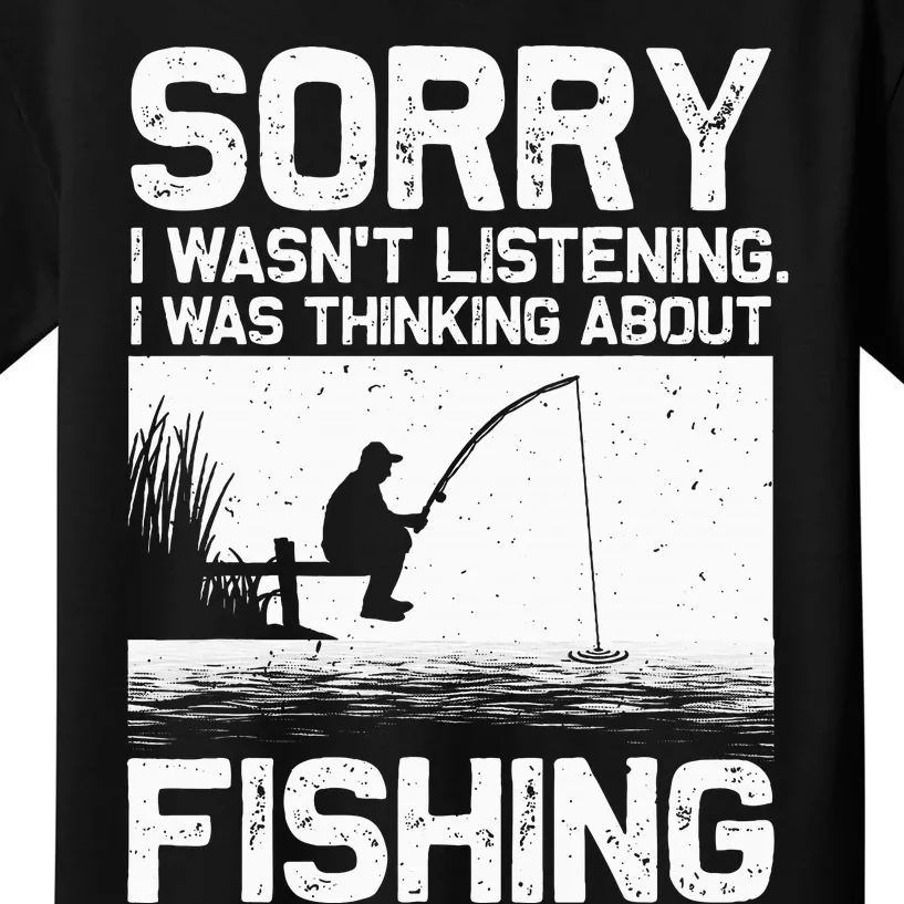 Funny Fishing Trout Bass Fisherman Vacation Kids T-Shirt