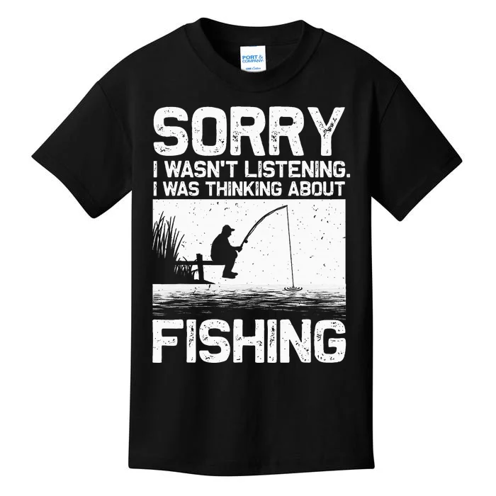 Funny Fishing Trout Bass Fisherman Vacation Kids T-Shirt