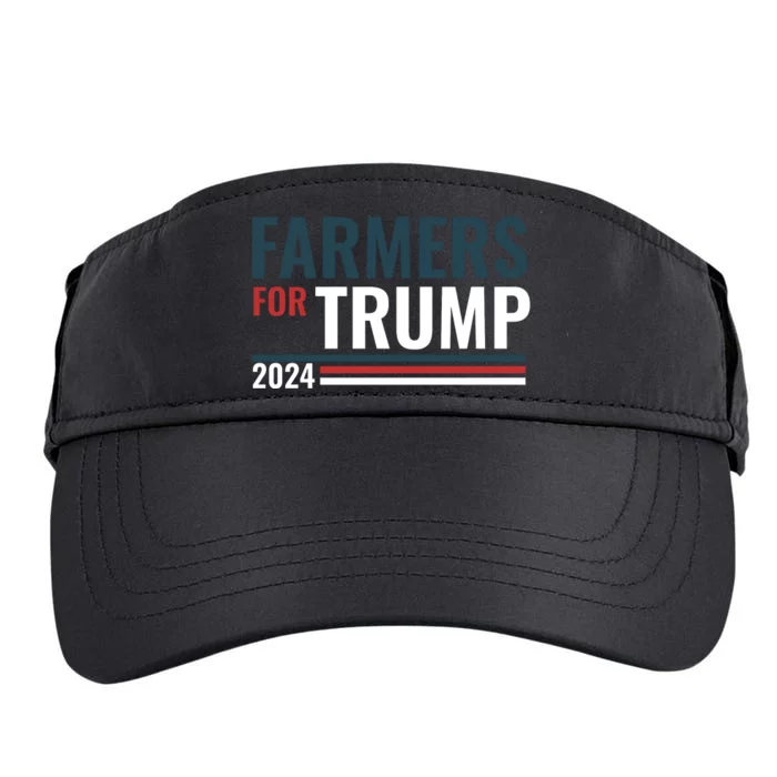 Farmers For Trump 2024 Adult Drive Performance Visor