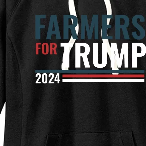 Farmers For Trump 2024 Women's Fleece Hoodie