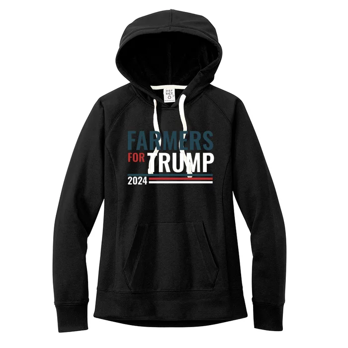 Farmers For Trump 2024 Women's Fleece Hoodie