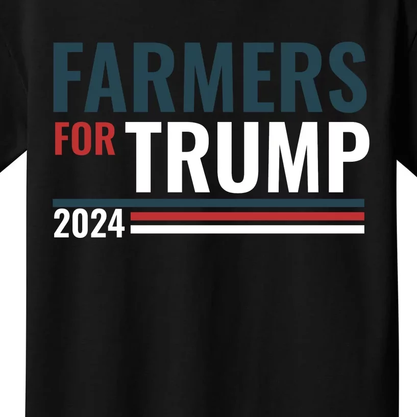 Farmers For Trump 2024 Kids T-Shirt